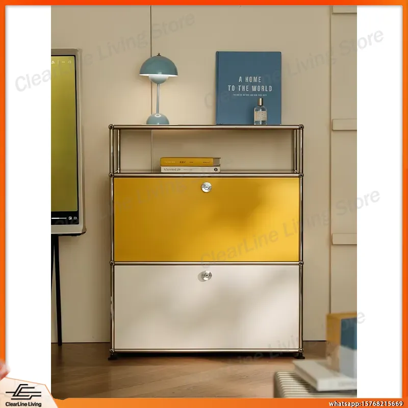 Office Furniture And Equipment - Stainless Steel Storage Cabinet Metal Sideboard