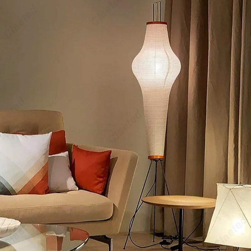 Simple and Creative LED Rice P - Floor Lamp Arched ulasan dan harga