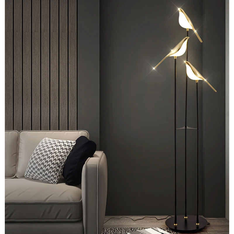 Magpie Bird Table Light Standi - Floor Lamp Arched ulasan dan harga