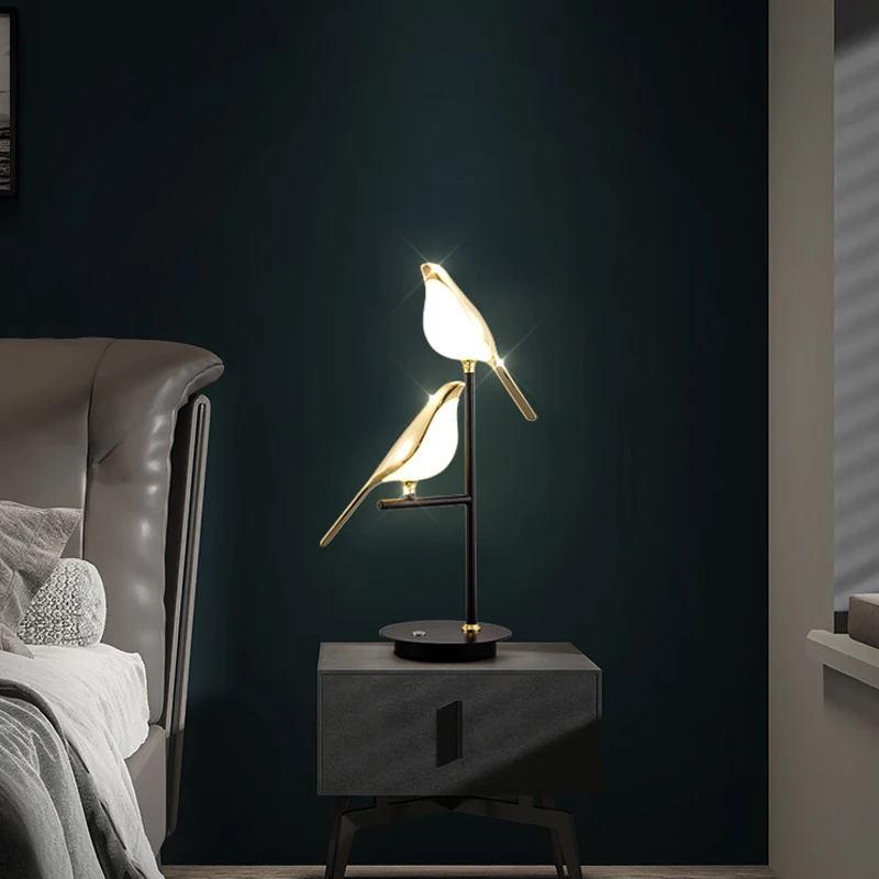 Magpie Bird Table Light Standi - Floor Lamp Arched ulasan dan harga