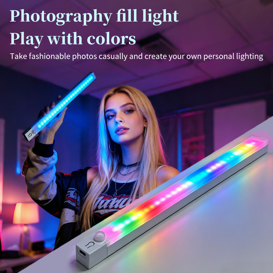 Rechargeable RGB LED Desk Ligh - Gaming Desk With Hutch ulasan dan harga