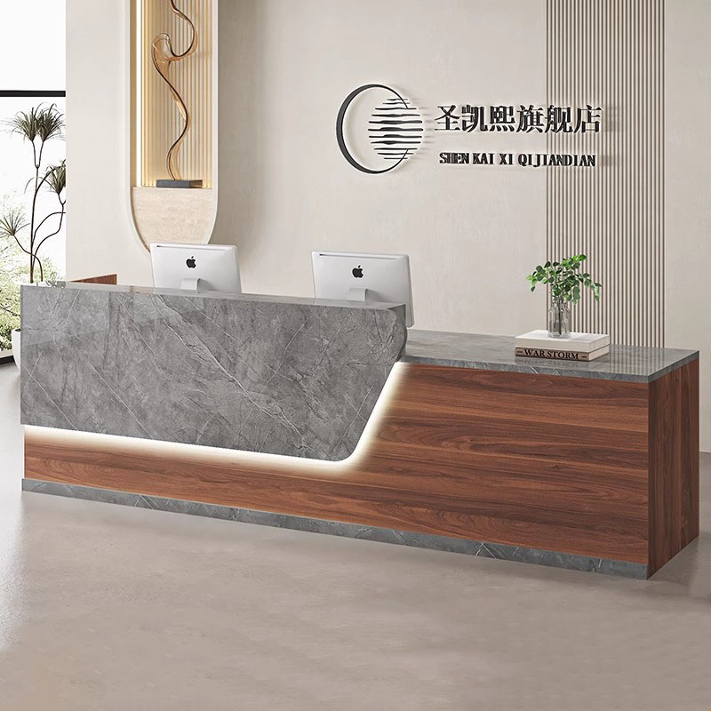 Beauty Home Reception Desk Lux - Office Furniture Logo ulasan dan harga