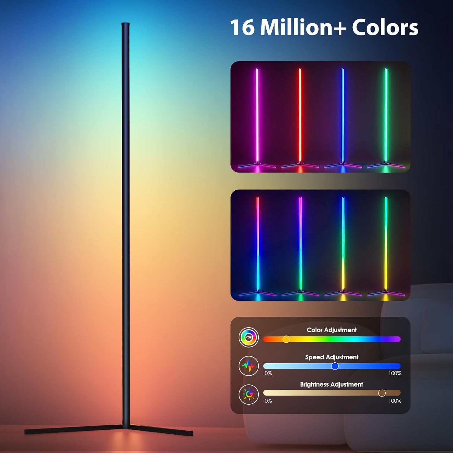 RGB Dream Color Floor Lamp wit - Floor Lamp Arched ulasan dan harga