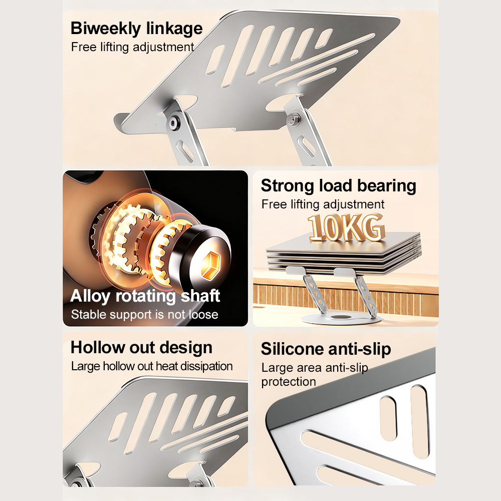360° Rotating Laptop Stand Adj - Gaming Desk With Hutch ulasan dan harga