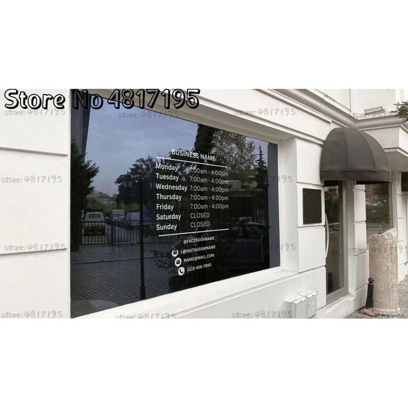 Opening Hours With Custom Busi - Office Furniture Logo ulasan dan harga