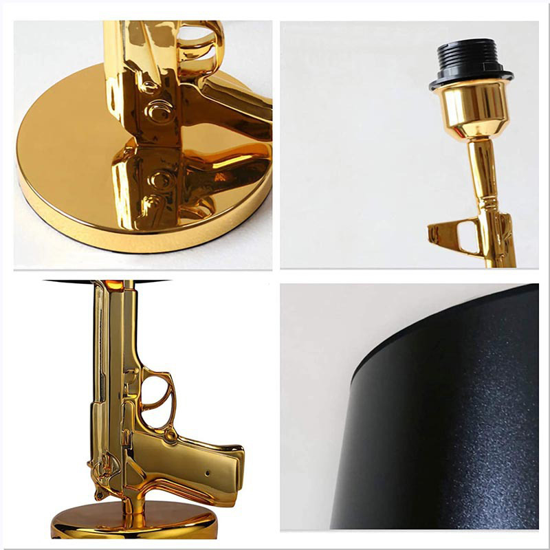 Gold Plated Pistol Table Desk  - Floor Lamp Arched ulasan dan harga