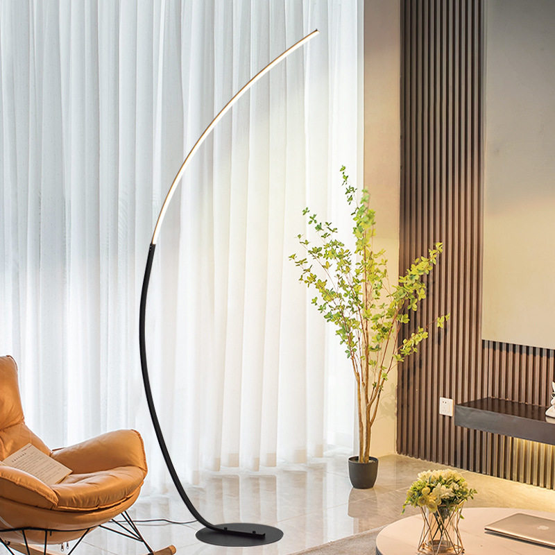 Nordic LED Corner Light  Floor - Floor Lamp Arched ulasan dan harga