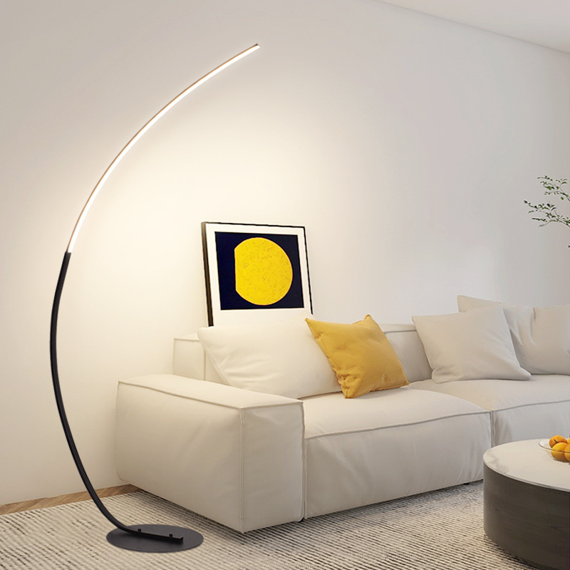 Nordic LED Corner Light  Floor - Floor Lamp Arched ulasan dan harga