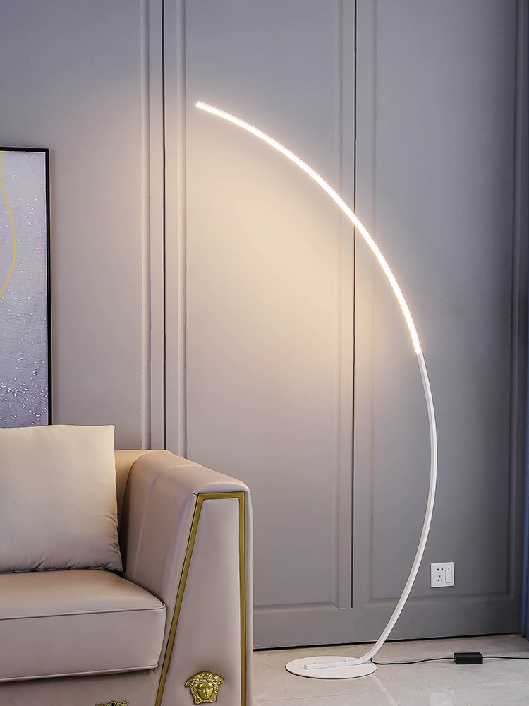 Nordic LED Corner Light  Floor - Floor Lamp Arched ulasan dan harga
